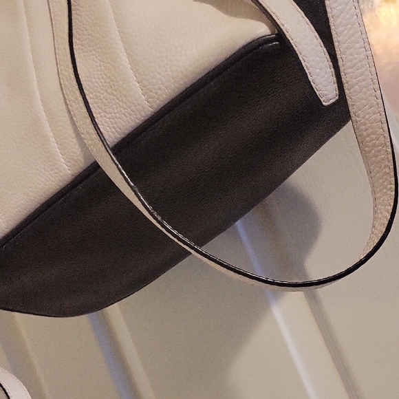 Michael Kors pebbled leather Two-Tone Black and White Women's Backpack - Picture 6 of 10